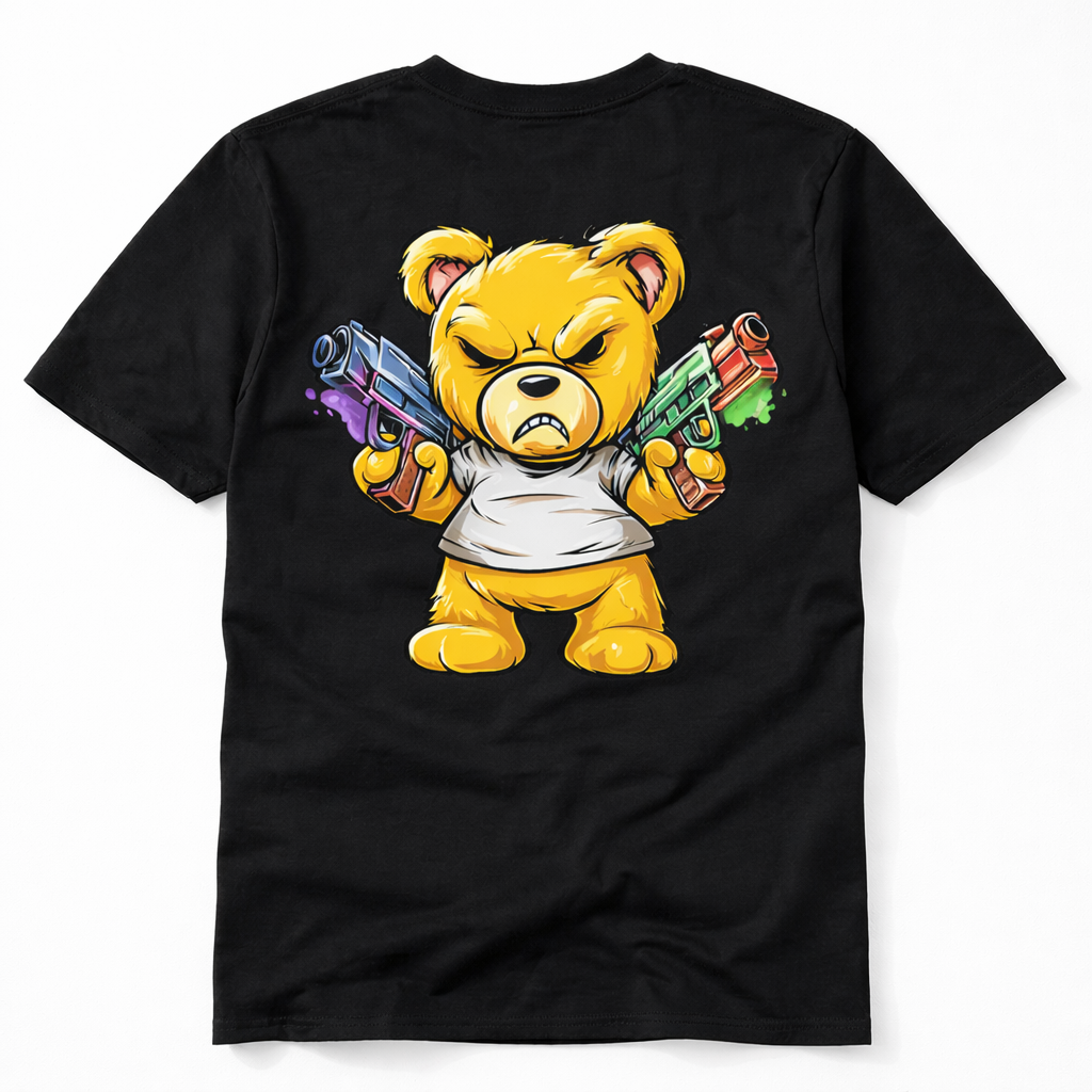 Angry Bear T-Shirt – Personaliseerbaar met Naam