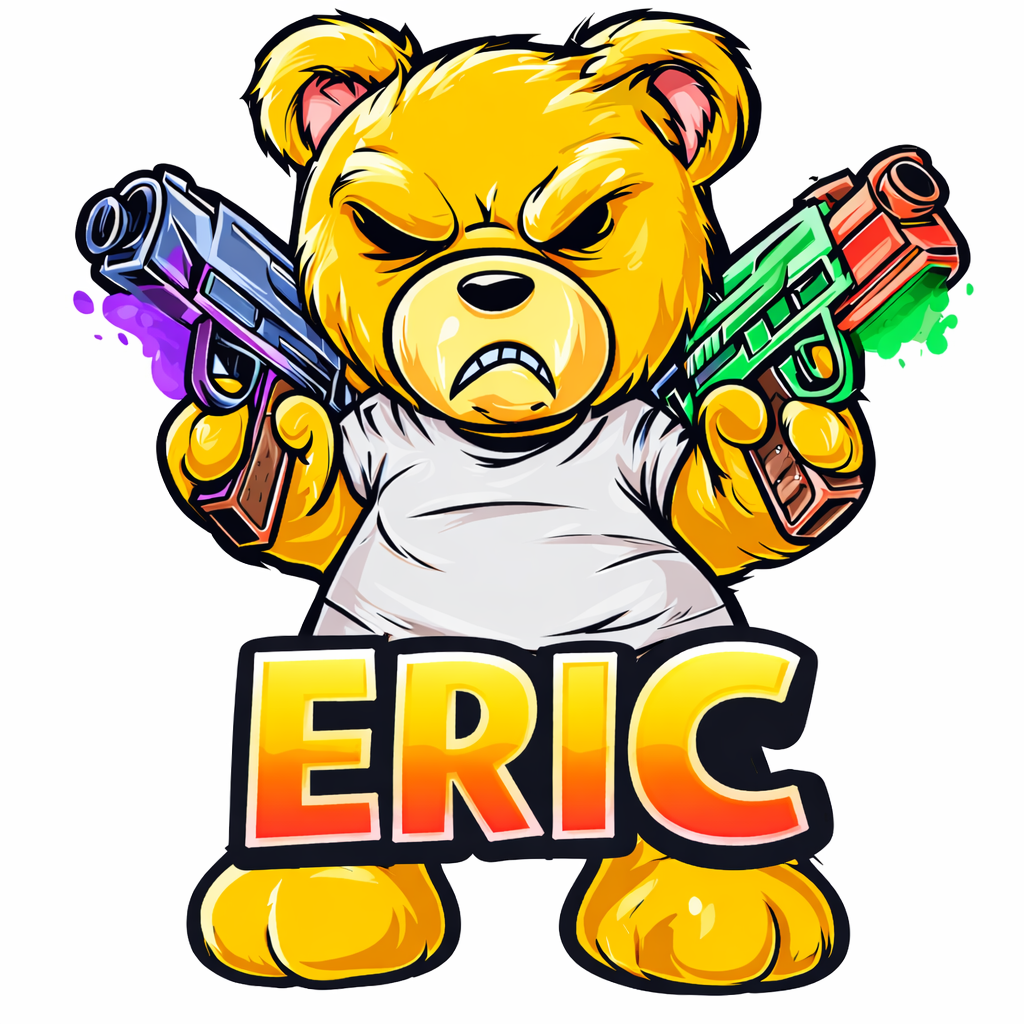 Angry Bear T-Shirt – Personaliseerbaar met Naam