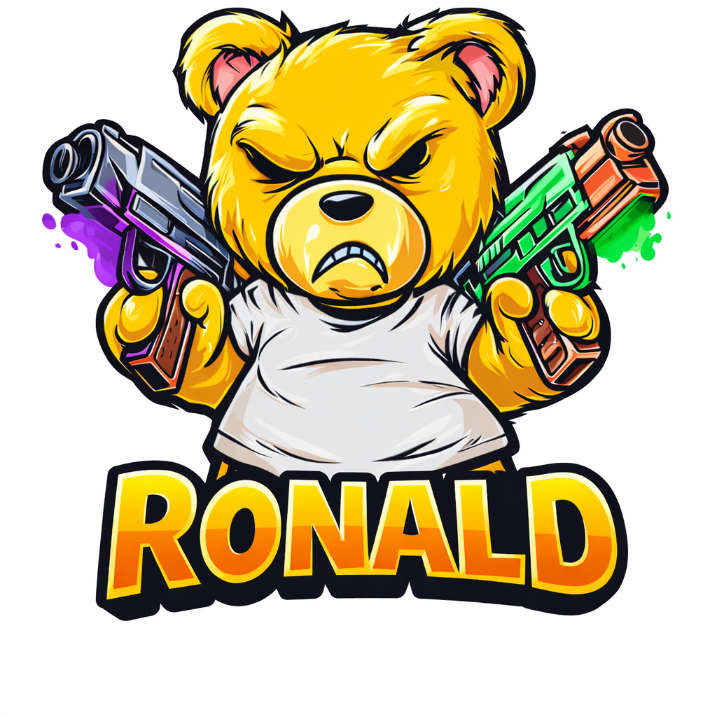 Angry Bear T-Shirt – Personaliseerbaar met Naam