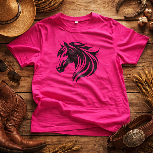 Roze T-shirt met Paardenprint