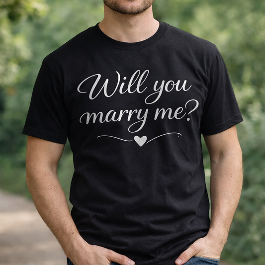 Will you marry me? Man